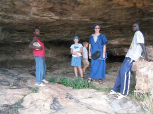 Diese Grotte diente den Ureinwohnern als Behausung.