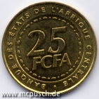 25 F CFA - Zahl